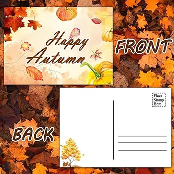 autumn専用 ポストカード ポストカード 秋のエンブレム | Kalanchoe 雑貨店